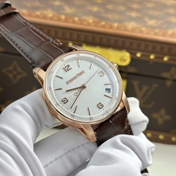 최고퀄 APS공장 오데마피게 코드 11.59 화이트 다이얼 로즈골드 금통 41mm 15210