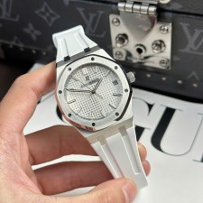 최고퀄 APS공장 오데마피게 로얄오크 화이트 다이얼 스틸 러버밴드 41mm 15500