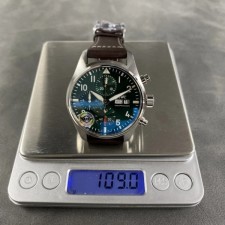 최고퀄 레플리카 IWC 파일럿 워치 크로노그래프 41 IW388103 스테인리스 스틸 가죽밴드