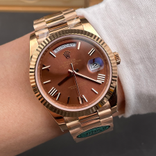 최고퀄 RC공장 롤렉스 데이데이트 브라운 다이얼 로즈 골드 금통 40mm 228236