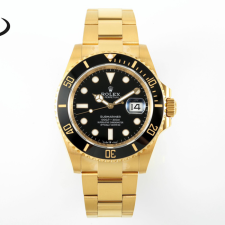 최고퀄 EW공장 롤렉스 신형 서브마리너 블랙 다이얼 옐로우 골드 금통 41mm 126618