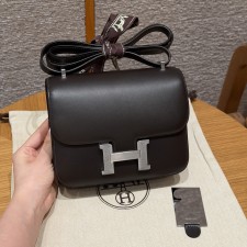 최고퀄 올수공 에르메스 콘스탄스 19 Ebene 바레니아 가죽 실버 하드웨어