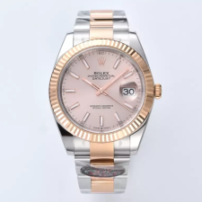 최고퀄 클린공장 롤렉스 데이저스트 41mm 살몬 다이얼 로즈골드 콤비 오이스터 126331