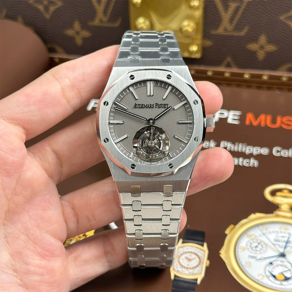 최고퀄 오데마피게 로얄오크 플라잉 투르비옹 그레이 다이얼 41mm 26530