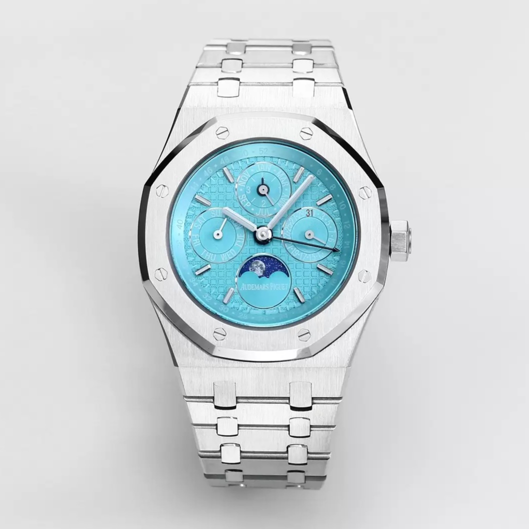 최고퀄 BBR공장 오데마피게 로얄오크 퍼페츄얼 캘린더 스카이 블루 다이얼 41mm 26754