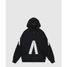 뮤직 후드 집업