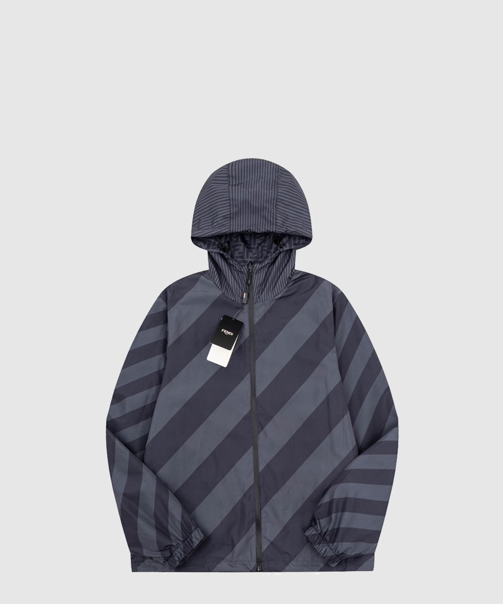 로고 프린트 코트