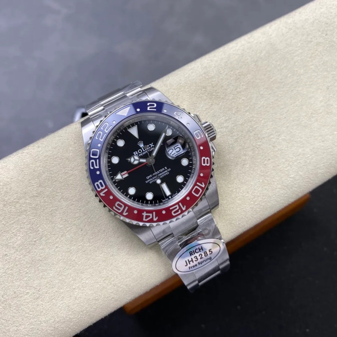 RICH 공장 롤렉스 GMT 마스터 펩시 오이스터 40mm 126710