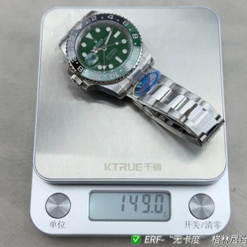 ER 공장 롤렉스 GMT 마스터 스프라이트 그린 다이얼 오이스터 40mm 126729