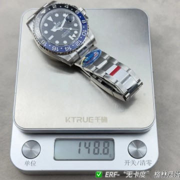 ER 공장 롤렉스 GMT 마스터 베트맨 블랙 다이얼 오이스터 40mm 126710