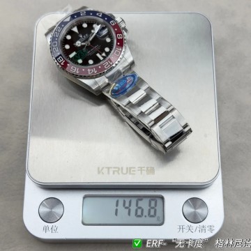 ER 공장 롤렉스 GMT 마스터 펩시 블랙 다이얼 오이스터 40mm 126710