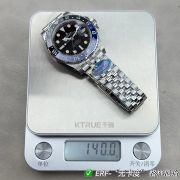 ER 공장 롤렉스 GMT 마스터 베트맨 블랙 다이얼 쥬빌레 40mm 126710