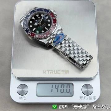 ER 공장 롤렉스 GMT 마스터 펩시 블랙 다이얼 쥬빌레 40mm 126710