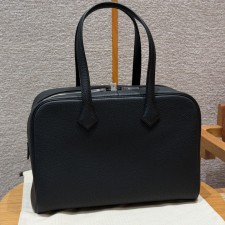 최고퀄 올수공 에르메스 빅토리아 백 35 블랙 클레망스 가죽 은장