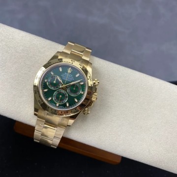 RG공장 롤렉스 데이토나 그린 다이얼 헐크 옐로우 골드 금통 40mm 126508