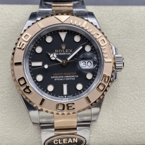 클린공장 롤렉스 요트마스터 블랙 다이얼 로즈골드 콤비 40mm 126621