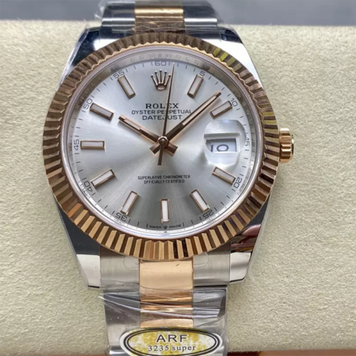ARF공장 롤렉스 데이저스트 실버 다이얼 41mm 로즈골드 오이스터 콤비 126331