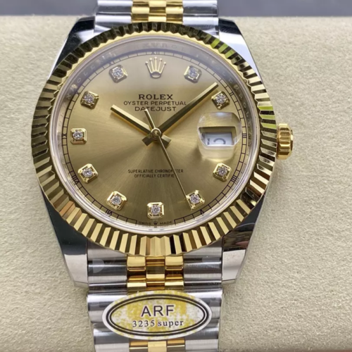 ARF공장 롤렉스 데이저스트 샴폐인 10P 다이얼 41mm 옐로우 골드 쥬빌레 콤비 126333