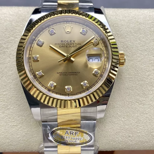ARF공장 롤렉스 데이저스트 샴폐인 10P 다이얼 41mm 옐로우 골드 오이스터 콤비 126333