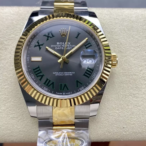 ARF공장 롤렉스 데이저스트 윔블던 다이얼 41mm 옐로우 골드 오이스터 콤비 126333