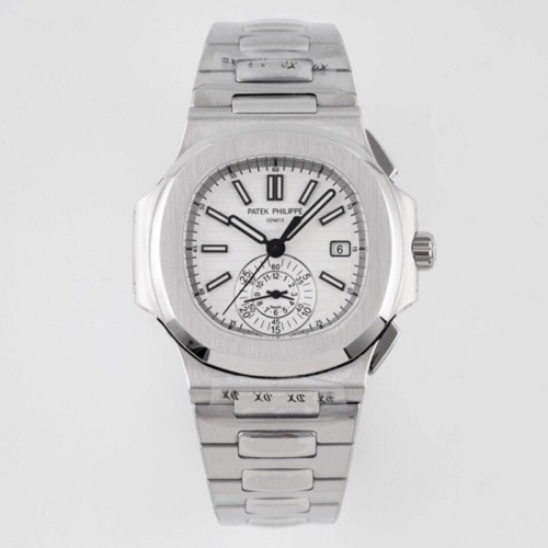 3K공장 파텍필립 노틸러스 크로노그래프 화이트 다이얼 스틸 40mm 5980