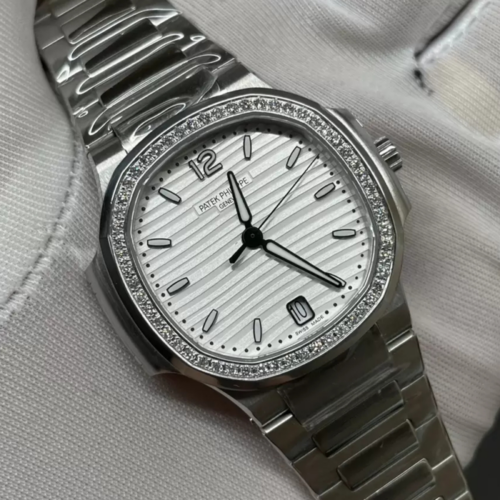 3K공장 파텍필립 노틸러스 34mm 화이트 다이얼 다이아 베젤 7118