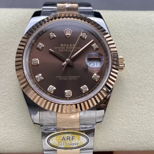 ARF공장 롤렉스 데이저스트 브라운 10P 다이얼 41mm 로즈골드 오이스터 콤비 126331