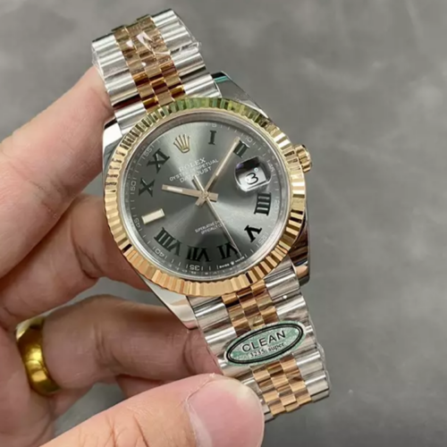 클린공장 롤렉스 데이저스트 36mm 윔블던 다이얼 로즈골드 콤비 126233