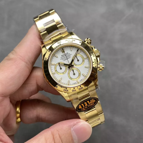 QF공장 롤렉스 데이토나 화이트 다이얼 옐로우 골드 금통 126508