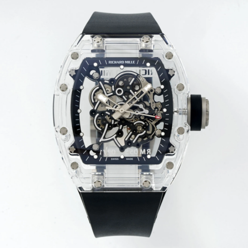 소닉공장 리차드밀 부바왓슨 크리스탈 케이스 블랙 러버밴드 RM-055