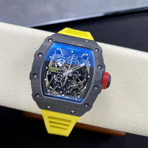 T+공장 리차드밀 라파엘 나달 로마 RM35-02 블랙카본 / 옐로우 러버밴드