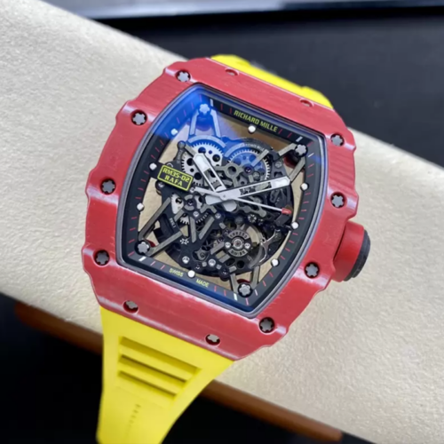 T+공장 리차드밀 라파엘 나달 로마 RM35-02 레드카본 / 옐로우 러버밴드