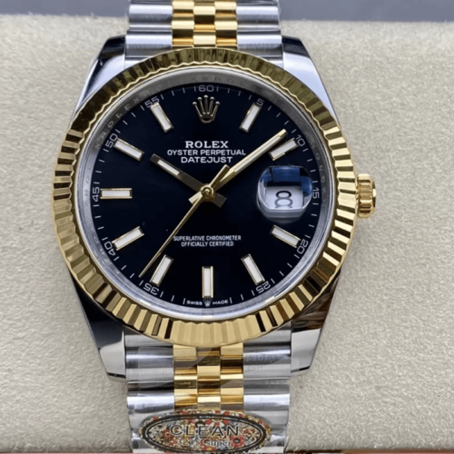 클린공장 롤렉스 데이저스트 블랙 다이얼 콤비 쥬빌레 41mm 126334