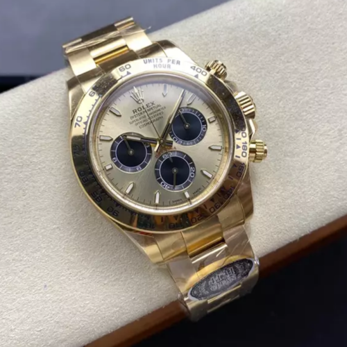 클린공장 롤렉스 데이토나 샴폐인 인덱스 다이얼 옐로우 골드 금통 126508