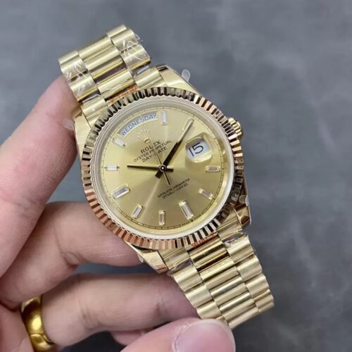 GM공장 V3 롤렉스 데이데이트 40 샴폐인 바게트 다이얼 옐로우 골드 금통 228238