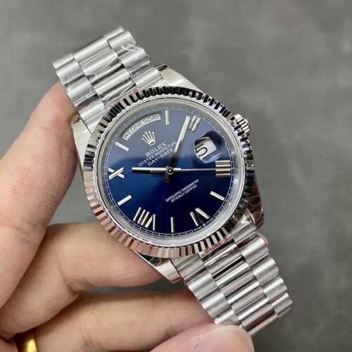 GM공장 V3 롤렉스 데이데이트 40 청판 다이얼 화이트 골드 금통 228236