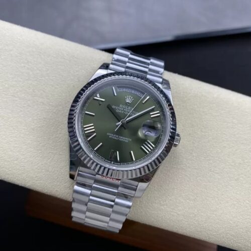 GM공장 V3 롤렉스 데이데이트 40 올리브 그린 다이얼 화이트 골드 금통 228236