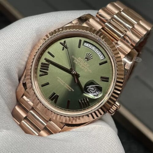 GM공장 V3 롤렉스 데이데이트 40 올리브 그린 다이얼 로즈 골드 금통 228235