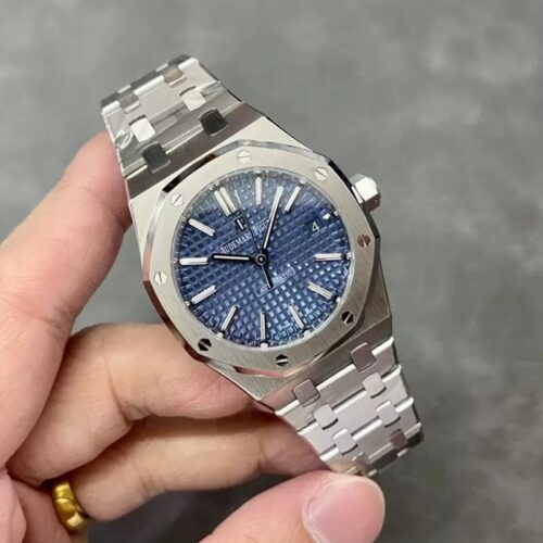 IP공장 오데마피게 로얄오크 청판 다이얼 스틸 37mm 15450