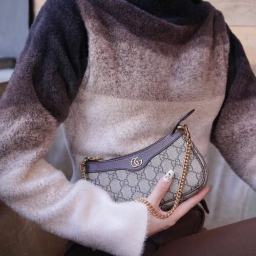 구찌 오피디아 여성 체인 토트백 브라운 764960