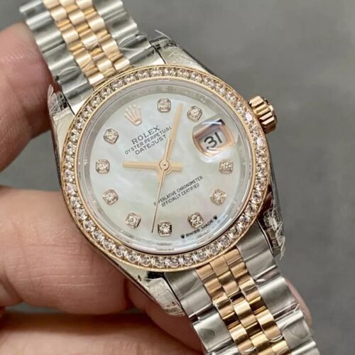 GS공장 롤렉스 데이저스트 28mm 자개 10P 다이얼 다이아 베젤 로즈골드 콤비 279171
