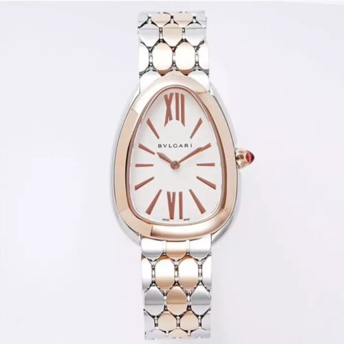 BV공장 불가리 세르펜티 세두토리 워치 화이트 다이얼 콤비 33mm 103948