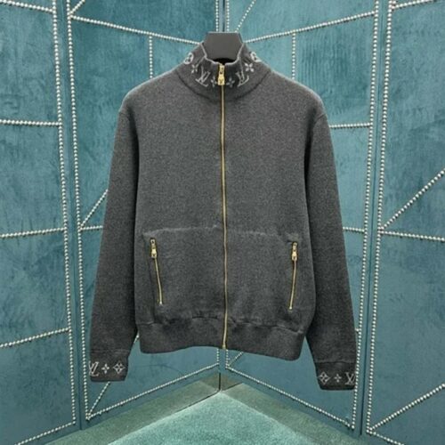 루이비통 더블 페이스 니트 울 트래블 블루종