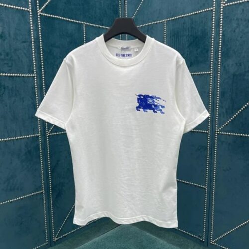 버버리 신상 로고 프린팅 코튼 티셔츠 화이트