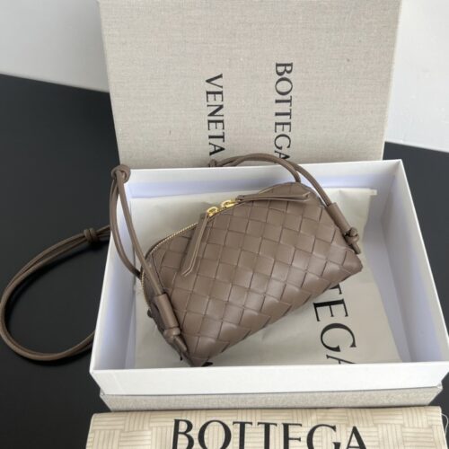 보테가베네타 CONCERT 인트레치아토 숄더백 브라운 794258