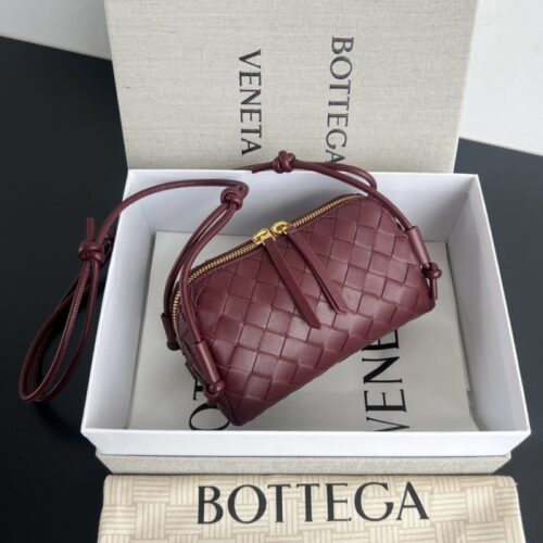 보테가베네타 CONCERT 인트레치아토 숄더백 버건디 794258