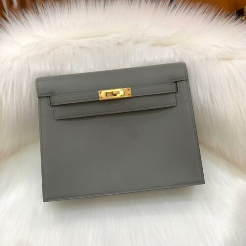 그린엘 에르메스 켈리 단스 그레이 골드 버클