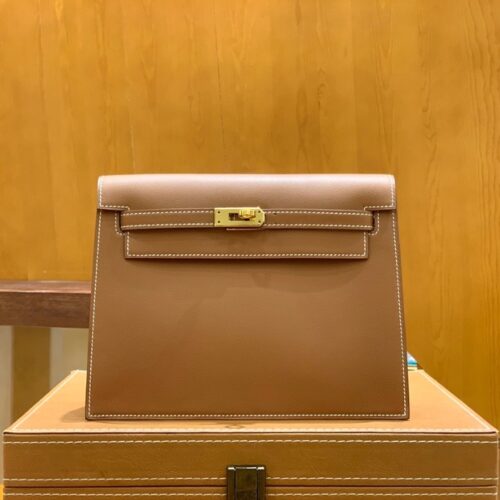 그린엘 에르메스 켈리 단스 골드 브라운 골드 버클