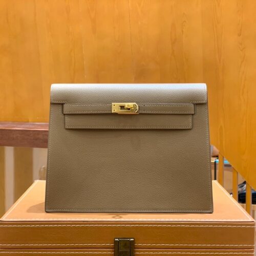 그린엘 에르메스 켈리 단스 브라운 골드 버클