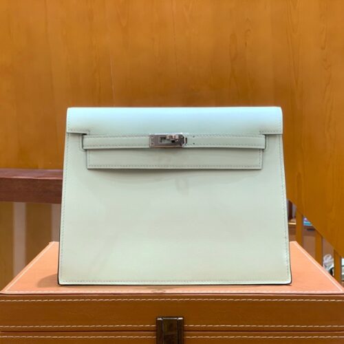 그린엘 에르메스 켈리 단스 버블 그린 실버 버클